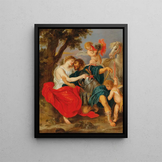 Follower of Peter Paul Rubens - Venus disarming Mars.webp