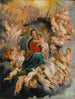 Vierge à l'Enfant avec des putti - École de Peter Paul Rubens — vy av konstverket