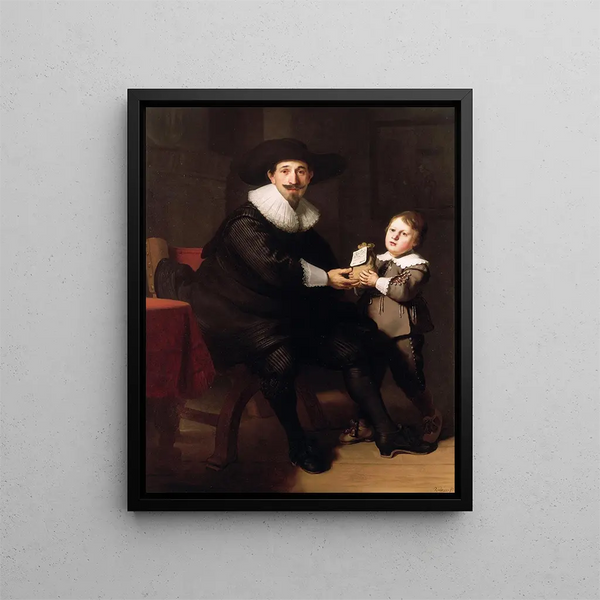 Follower of Rembrandt van Rijn - Jean Pellicorne with his son Caspar.webp
