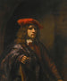Porträtt av en ung man - Rembrandt van Rijns skola — vy av konstverket