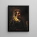 Portrait de Rembrandt - École de Rembrandt van Rijn — inramlat konstverk på väggen