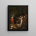 La Résurrection de Lazare - École de Salvator Rosa — inramlat konstverk på väggen