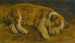 En valp som sover - Ecole de Sir Edwin Henry Landseer — vy av konstverket