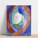 Reproduktion av målningen Formes circulaires, Lune n° 1 - Robert Delaunay