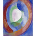 Reproduktion av målningen Formes circulaires, Lune n° 1 - Robert Delaunay