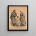 La Sainte Famille de Nazareth - François Pustet — inramlat konstverk på väggen