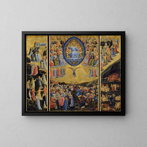 Le Jugement dernier - Fra Angelico — inramlat konstverk på väggen