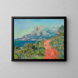 Den röda vägen nära Menton - Claude Monet