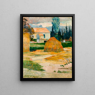Landskap nära Arles av Paul Gauguin