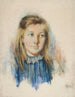 La fille aux cheveux blonds - Frances Hodgkins — vy av konstverket