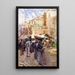 La place du marché à San Remo, Italien - Frances Hodgkins — inramlat konstverk på väggen