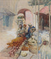 Les vendeurs d'oranges de Tanger - Frances Hodgkins — vy av konstverket