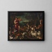 Orphée som charmant djuren - Francesco Bassano den äldre — inramlat konstverk på väggen