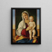 Vierge à l'Enfant - Francesco Bissolo — inramlat konstverk på väggen