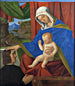 La Vierge avec l'Enfant Jésus et un donateur - Francesco di Simone da Santacroce — vy av konstverket