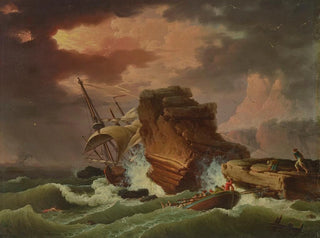 Francesco Fidanza - A shipwreck in a storm.webp