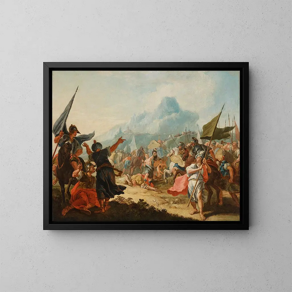 Le Triomphe de David - Francesco Fontebasso — inramlat konstverk på väggen