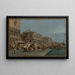 utsikt över Molo och Riva degli Schiavoni i Venedig - Francesco Guardi — inramlat konstverk på väggen