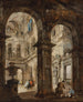 Un caprice architectural - Francesco Guardi — vy av konstverket