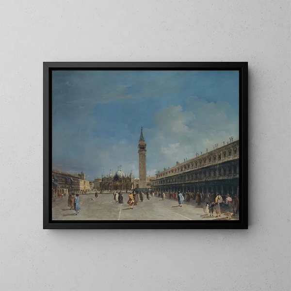 Place Saint-Marc - Francesco Guardi — inramlat konstverk på väggen