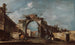 Arcade en ruine - Francesco Guardi — vy av konstverket