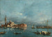 San Giorgio Maggiore med Punta della Giudecca - Francesco Guardi — vy av konstverket