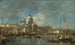 Santa Maria della Salute - Francesco Guardi — vy av konstverket