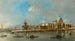 Santa Maria della Salute och Tullhuset Venedig - Francesco Guardi — vy av konstverket
