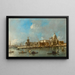 Santa Maria della Salute och Tullhuset Venedig - Francesco Guardi — inramlat konstverk på väggen