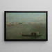 Les gondoles grises sur le lagon - Francesco Guardi — inramlat konstverk på väggen