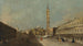Venise Vy över Piazza San Marco mot öst mot basilikan - Francesco Guardi — vy av konstverket
