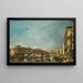 Venise vy från Rialto-bron mot norr från Fondamenta del Carbon - Francesco Guardi — inramlat konstverk på väggen