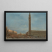 Venise, la Piazzetta San Marco avec le festival du Jeudi Gras - Francesco Guardi — inramlat konstverk på väggen