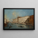 Venise, le Rio dei Mendicanti vers le nord avec l'église de San Lazzaro dei Mendicanti - Francesco Guardi — inramlat konstverk på väggen