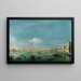 Vue du canal de la Giudecca et des Zattere - Francesco Guardi — inramlat konstverk på väggen