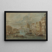 Vue du pont du Rialto Venise - Francesco Guardi — inramlat konstverk på väggen