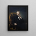 Portrait de Massimo d'Azeglio - Francesco Hayez — inramlat konstverk på väggen