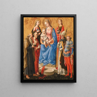 Francesco Pesellino - Madonna and Child with Six Saints.webp