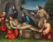 La Lamentation du Christ avec des anges - Francesco Raibolini — vy av konstverket