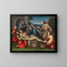 La Lamentation du Christ avec des anges - Francesco Raibolini — inramlat konstverk på väggen