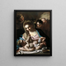 Vierge à l'Enfant - Francesco Solimena — inramlat konstverk på väggen