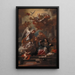 L'Annonciation - Francesco Solimena — inramlat konstverk på väggen