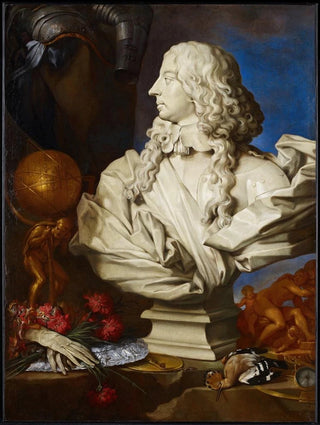 Francesco Stringa - Allegorical Still Life with Berninis Bust of Francis I dEste.webp