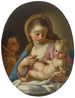 La Vierge à l'Enfant avec le petit saint Jean-Baptiste - Francesco de Mura — vy av konstverket