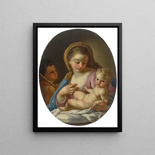Francesco de Mura - Madonna And Child With The Infant Saint John The Baptist.webp