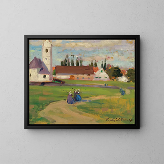 Francis Campbell Boileau Cadell - Figures on a Village Path.webp