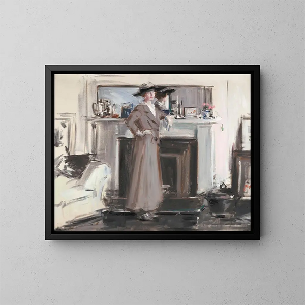 Reflektioner - Francis Campbell Boileau Cadell — inramlat konstverk på väggen