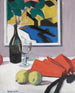 L'éventail rouge - Francis Campbell Boileau Cadell — vy av konstverket