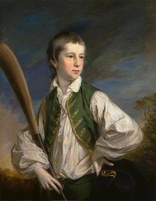 Francis Cotes - Charles Collyer as a Boy with a Cricket Bat.webp