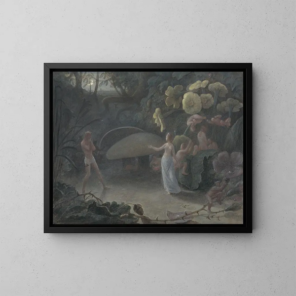 Oberon och Titania - Francis Danby — inramlat konstverk på väggen